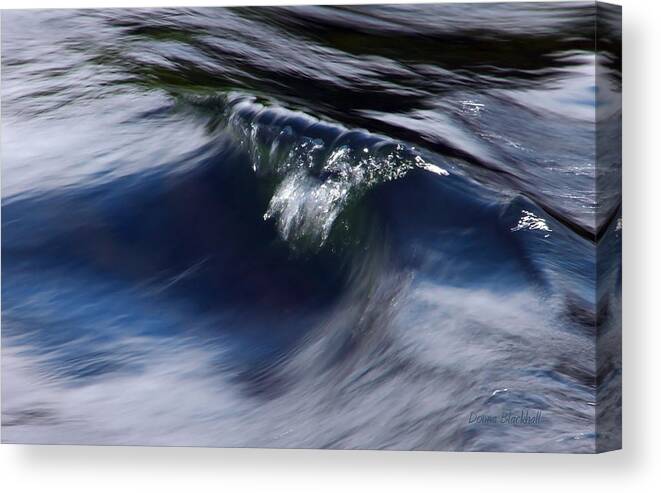 Water Canvas Print featuring the photograph Water Sapphire by Donna Blackhall