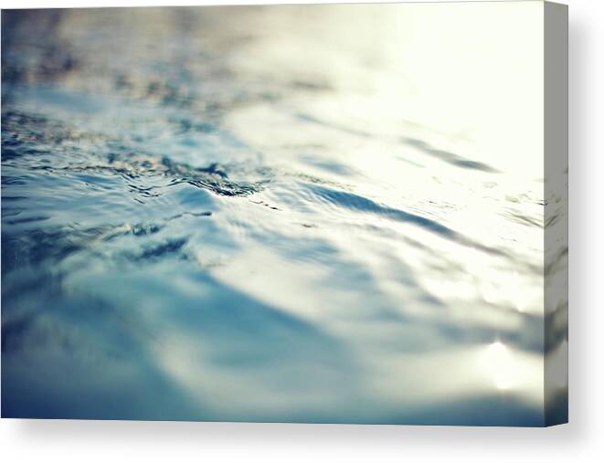 Swimming Pool Canvas Print featuring the photograph Water Surface by Danilovi