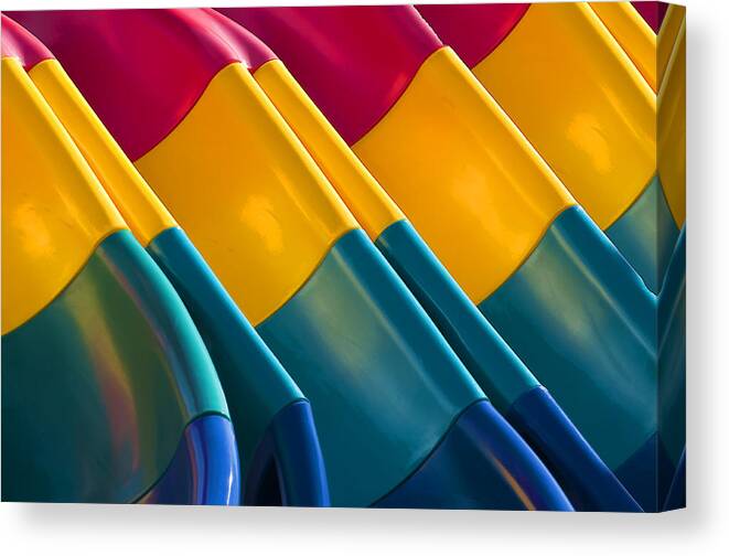 Colorful Canvas Print featuring the photograph Waves of Color by Cathy Kovarik