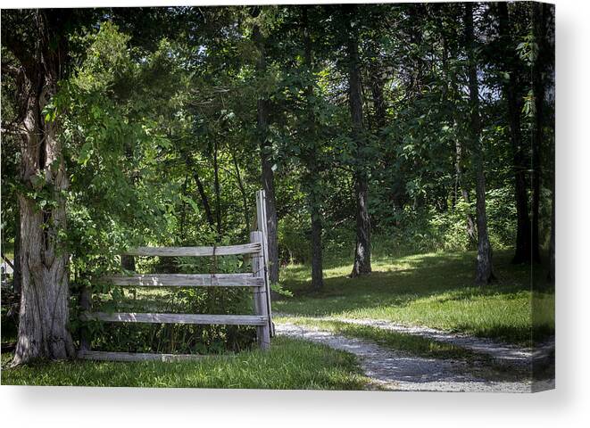 Gravel Road Canvas Print featuring the photograph Welcome Home by Wayne Meyer