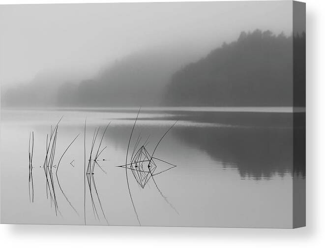 Landscape Canvas Print featuring the photograph When You Can Hear The Silence by Benny Pettersson