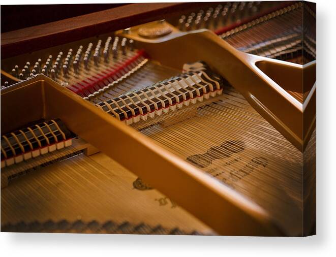 Piano Canvas Print featuring the photograph Where the Music Lives by Rich Franco