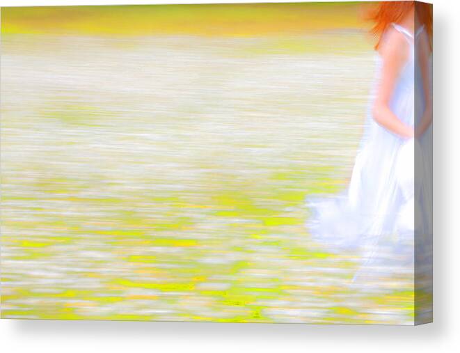 Impressionism Canvas Print featuring the photograph Wherever She Ran by Theresa Tahara