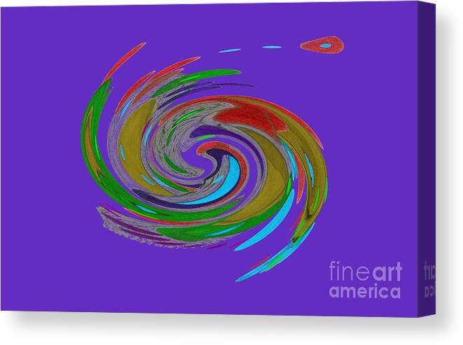Swirl Canvas Print featuring the painting Whirlwind by Mary Zimmerman