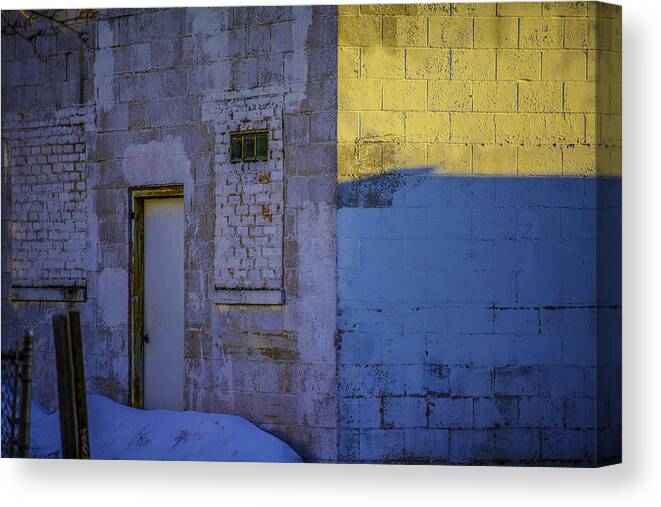  Canvas Print featuring the photograph White Building by Raymond Kunst