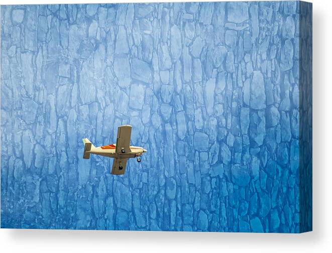 Plane Canvas Print featuring the photograph Wild Blue by Cathy Kovarik