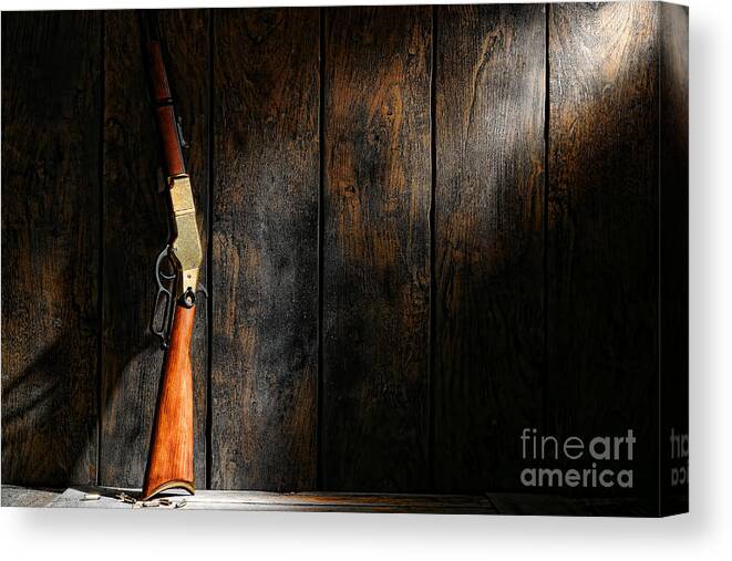 Western Canvas Print featuring the photograph Winchester by Olivier Le Queinec