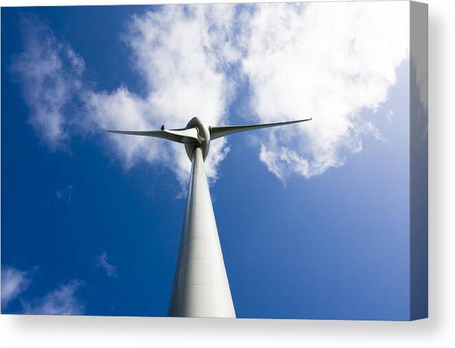 Wind Turbines Canvas Print featuring the photograph Wind power by Jim Orr