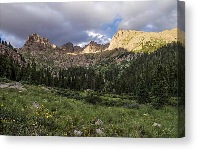 Windom Canvas Print featuring the photograph Windom Massif by Aaron Spong