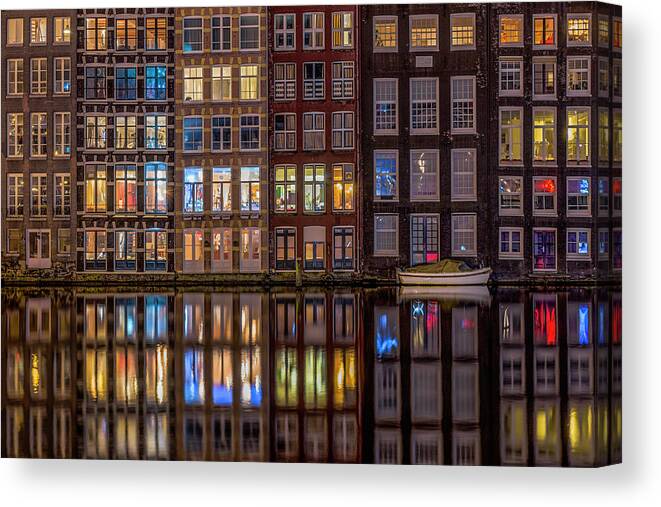 Reflection Canvas Print featuring the photograph Windows Browser by Peter Bijsterveld