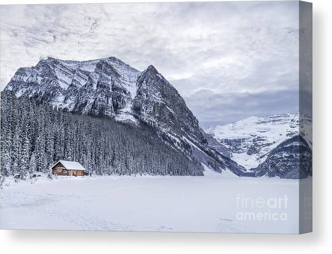 Banff Canvas Print featuring the photograph Winter Getaway by Evelina Kremsdorf