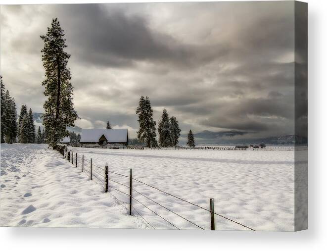 Winter Canvas Print featuring the photograph Winters Escape by Randy Wood