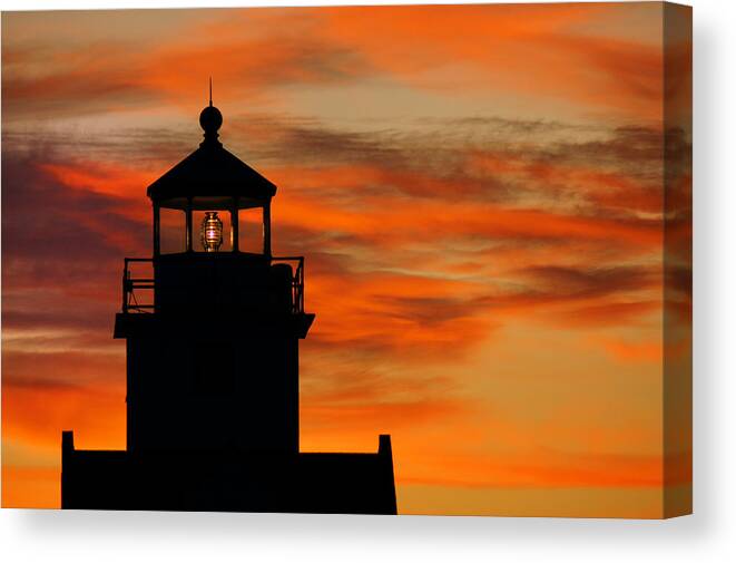 Lighthouse Canvas Print featuring the photograph Wisps of Light by Bill Pevlor