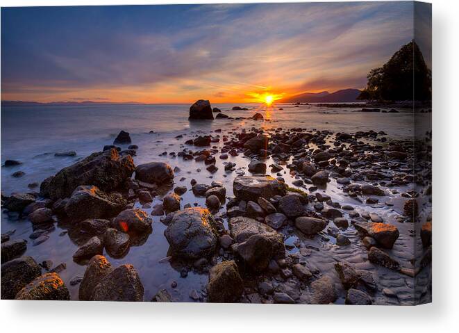 Wreck Beach Canvas Print featuring the photograph Wreck Beach by Alexis Birkill