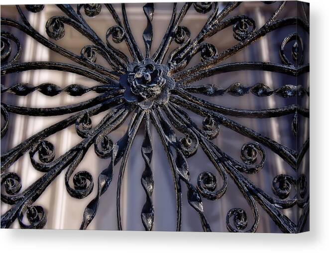 Wrought Iron Canvas Print featuring the photograph Wrought Iron Savannah by Henry Kowalski