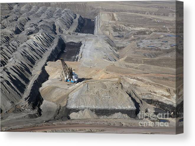 Mine Canvas Print featuring the photograph Wyoming Coal Mine by Jim West