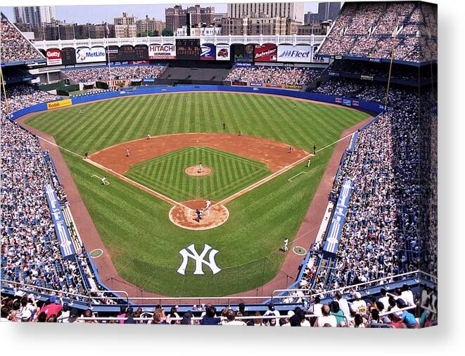 Yankee Stadium Canvas Print featuring the photograph Yankee Stadium by Allen Beatty