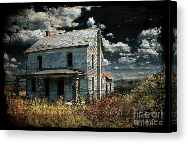 House Canvas Print featuring the photograph Yoooo Hooooo by Lois Bryan