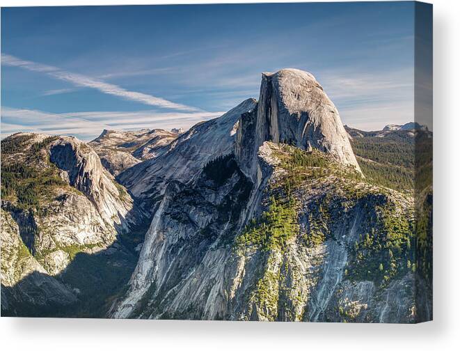 Scenics Canvas Print featuring the photograph Yosemite Half Dome by Loi Nguyen