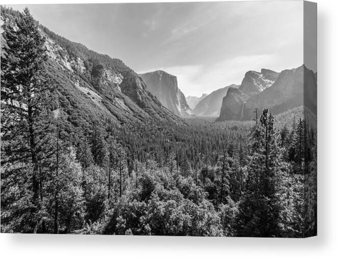 Yosemite Canvas Print featuring the photograph Yosemite Tunnel View by Mike Evangelist