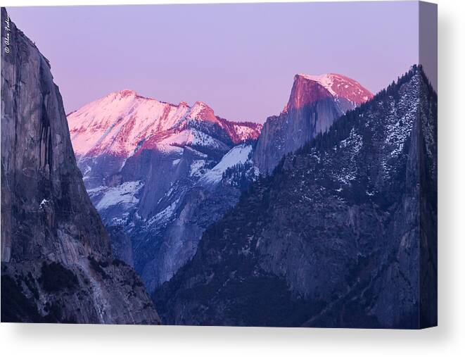 California Canvas Print featuring the photograph Yosemite Valley Panorama by Alexander Fedin