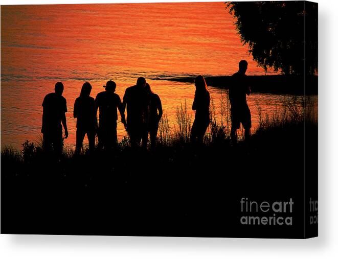 Youthful Sparks Canvas Print featuring the photograph Youthful Sparks by Ola Allen