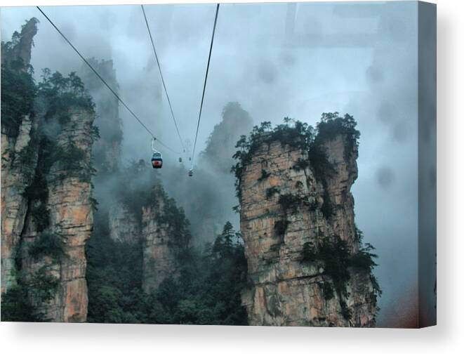 Tranquility Canvas Print featuring the photograph Zhangjiaji The Real Hallelujah Avatar by Pablo Omar Palmeiro