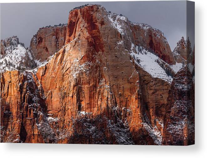 Zion Canvas Print featuring the photograph Zion by Chuck Jason