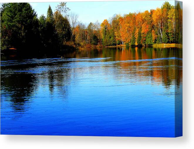 Hovind Canvas Print featuring the photograph Blue Lake #1 by Scott Hovind