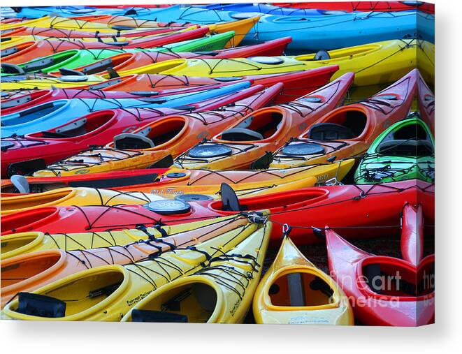 Boat Canvas Print featuring the photograph Color My World by LR Photography