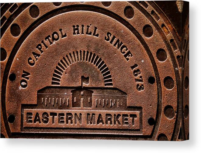 Eastern Market Canvas Print featuring the photograph Eastern Market #1 by Claude Taylor