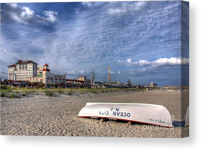 Beach Canvas Print featuring the photograph Ocean City Beach #1 by John Loreaux