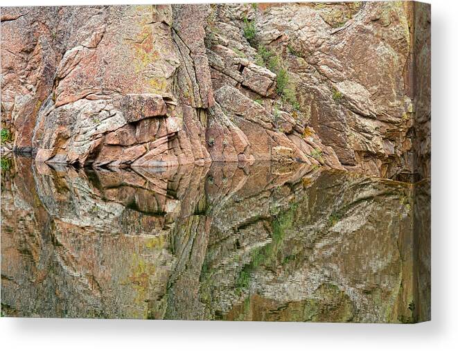 Rocky Mountains' Canvas Print featuring the photograph Rocky Mountain Reflections #1 by James BO Insogna