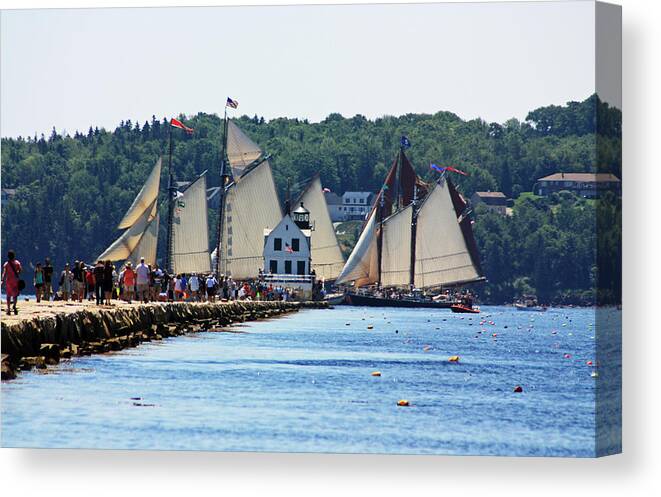 Harbor Canvas Print featuring the photograph Starting Line #1 by Becca Wilcox