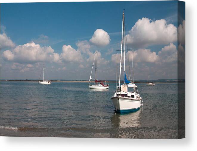 Sea Canvas Print featuring the photograph West Wittering #1 by Shirley Mitchell