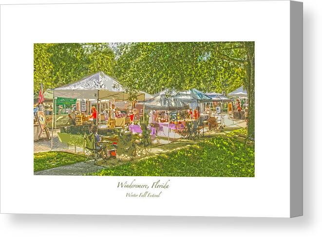 Windermere Canvas Print featuring the photograph Windermere Fall Festival #1 by Pete Rems
