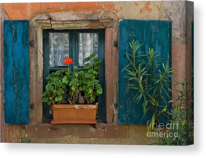 Riquewihr Canvas Print featuring the photograph Riquewihr #10 by Jorgen Norgaard