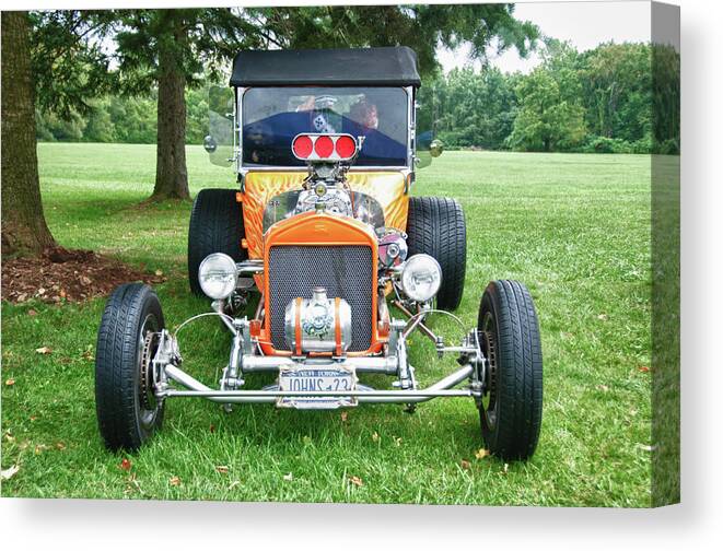 1923 T-bucket Canvas Print featuring the photograph 1923 T-Bucket 8584 by Guy Whiteley