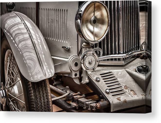 Automobiles Canvas Print featuring the photograph 1935 Aston Martin by James Woody