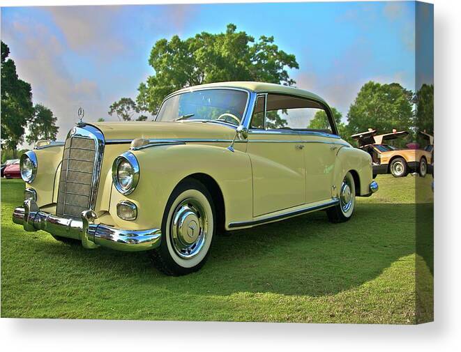 1960 Canvas Print featuring the photograph 1960 Mercedes 300 Hardtop Sedan by Mike Capone