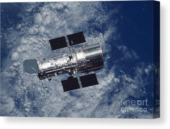 Hubble Canvas Print featuring the photograph Hubble Space Telescope #8 by Nasa