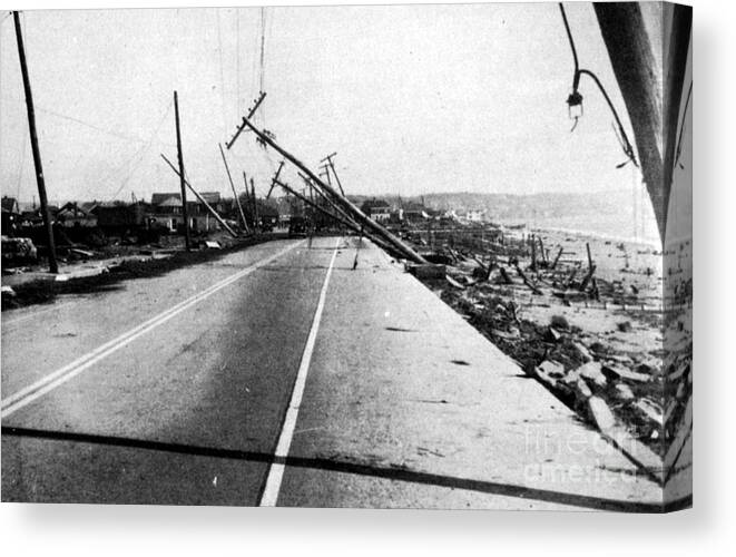 Science Canvas Print featuring the photograph New England Hurricane Damage, 1938 #2 by Science Source