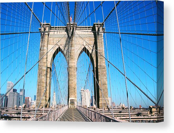New York Canvas Print featuring the photograph New York by Claude Taylor