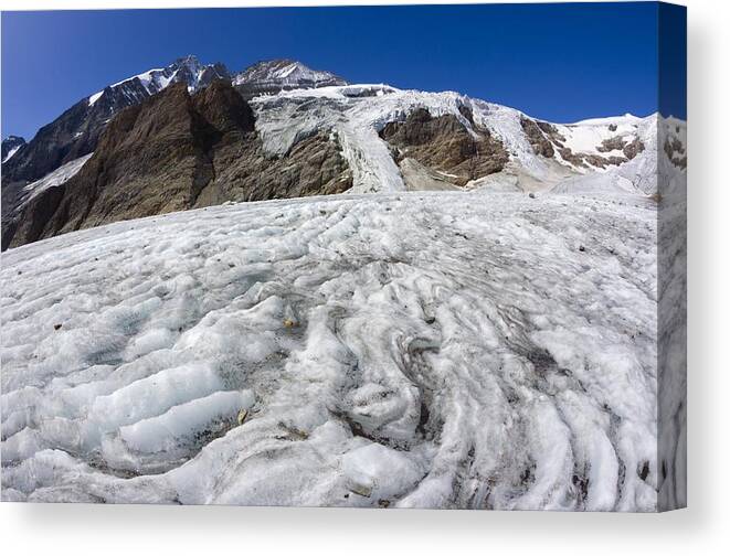 Pasterze Glacier Canvas Print featuring the photograph Pasterze Glacier #2 by Dr Juerg Alean