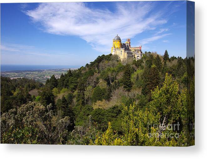 Arabian Canvas Print featuring the photograph Pena Palace #2 by Carlos Caetano