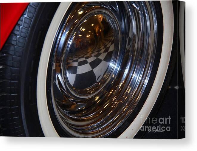 Checker Canvas Print featuring the photograph Reflection #2 by Yumi Johnson