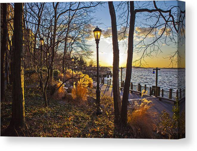 Battery Park City Canvas Print featuring the photograph View from Battery Park City #2 by Theodore Jones