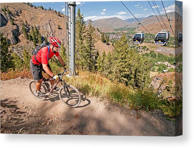 David Weber Canvas Print featuring the photograph Mountain Bike #25 by Elijah Weber