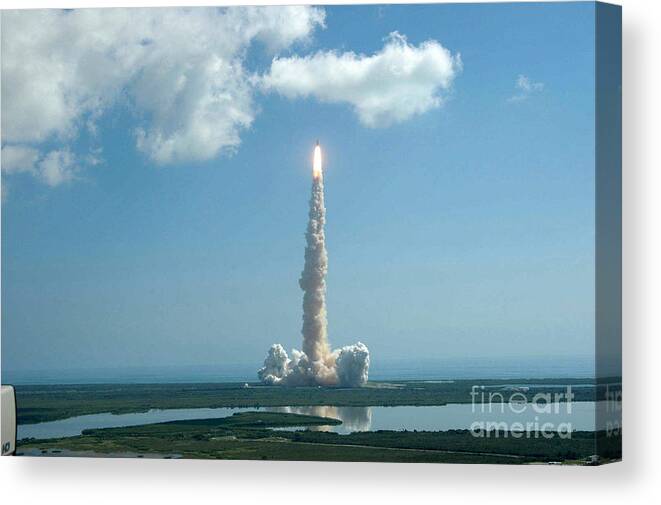 Astronomy Canvas Print featuring the photograph Space Shuttle Discovery #29 by Nasa