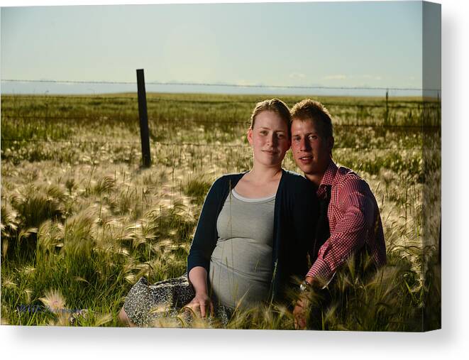  Canvas Print featuring the photograph Courtney And Travis #3 by Edward Kovalsky